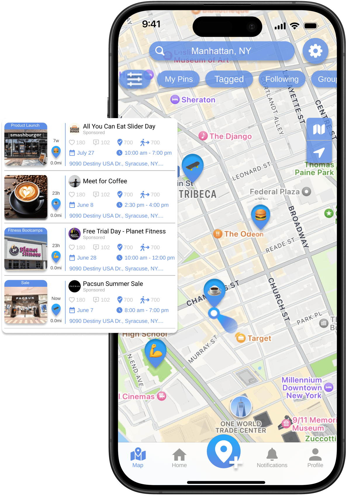 Event discovery interface